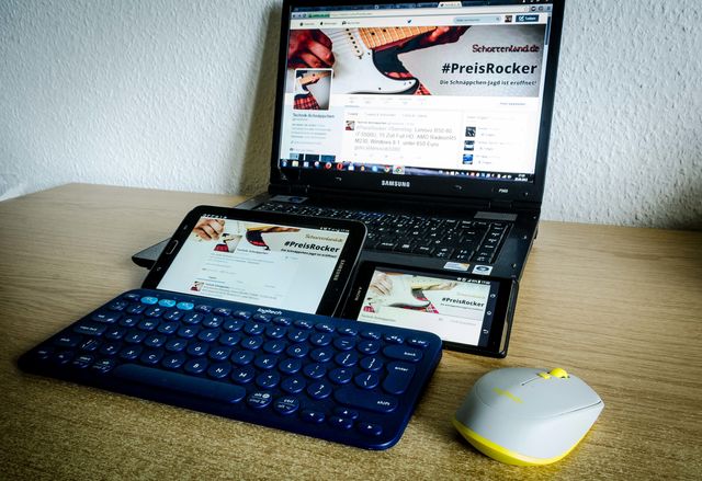 Logitech K380 Multi-Device-Bluetooth-Keyboard und M535-Bluetooth-Mouse 
