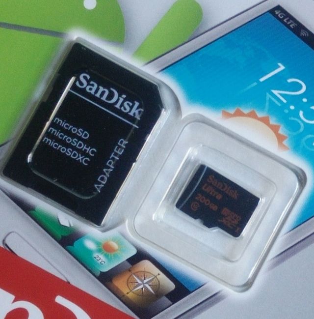 200GB Sandisk Ultra microSD mit Adapter