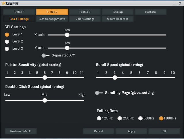 Fnatic Gear Flick G1 Software