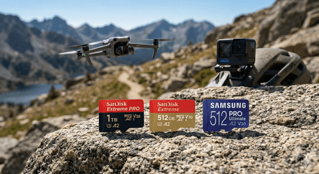 Die besten microSD-Karten für Drohnen und Actioncams - Test 2026